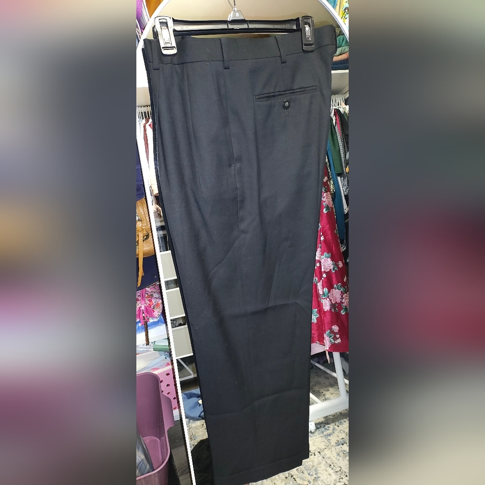Axist Men's Elegant Black Dress Pants
